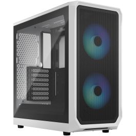 Fractal Design Torre PC Focus 2 RGB Blanca | ATX, Micro ATX, Mini-ITX | Vidrio Templado, Filtro Anti-Polvo, USB 3.2