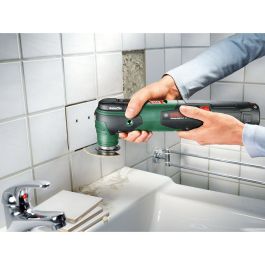 Bosch UniversalMulti 12 Herramienta Multifunción Inalámbrica 12V 2.5 Ah Litio, Sistema AutoClic, LED, Antivibraciones