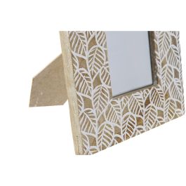 Marco Foto Indio DKD Home Decor Natural Blanco 1.3 x 25 x 20 cm