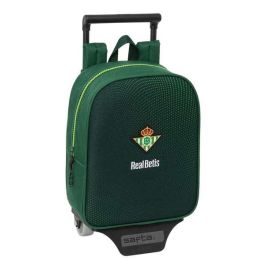Mochila Escolar con Ruedas Real Betis Balompié Verde 22 x 27 x 10 cm