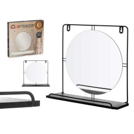 Espejo Estante Pared Negro Giftdecor 33X30CM (4 Unidades) Precio: 30.89000046. SKU: B1AV4QZGZD