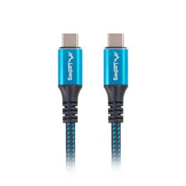 Lanberg CA-CMCM-45CU-0012-BK cable USB 0,12 m USB4 Gen 2x2 USB C Negro, Azul