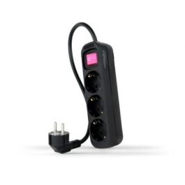 Nanocable 10.38.0003-BK Regleta de Enchufes con Interruptor, 3 Tomas de Corriente, Cable 1.4m, Negra, Protección Infantil, 3680W Precio: 9.5000004. SKU: B18AVL4DPF