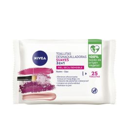 Nivea Toallitas Desmaquilladoras Suaves 3 en 1 para Piel Seca y Sensible, 25 unidades Precio: 2.59000016. SKU: B1J72H5954