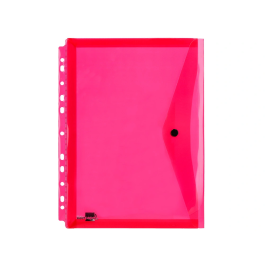 Liderpapel 36669 Carpeta Dossier Broche Polipropileno Din A4 Pack 5 Colores Surtidos Transparente Multitaladro