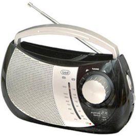 Trevi RA 764 Radio Portátil AM/FM 0.5W, Altavoces Integrados, Entrada CC, Salida Auriculares, Negro