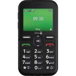 Doro E10 LTE Teléfono para personas mayores Negro con SIM única, 6,1 cm (2.4"), 4G, 1150 mAh