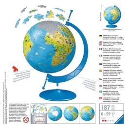 RAVENSBURGER Puzzle 3D World Map 180 piezas RAVENSBURGER Puzzle 3D World Map 180 piezas