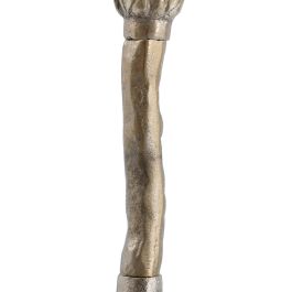 Portavelas Oro Aluminio Decoración 14 X 14 X 20 cm