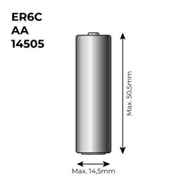 Pila de litio er6c - aa 3,6v (mod. 14505) 2600mah ø14,5x50,5mm Precio: 10.58999986. SKU: S6502371