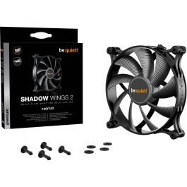 be quiet! Shadow Wings 2 PWM Ventilador de 140mm para Carcasa de Ordenador, 900 RPM, 14.9 dB, Negro