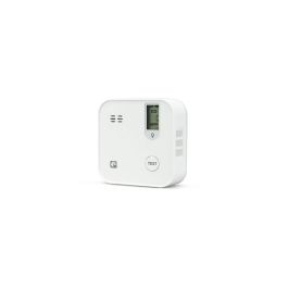 Garza 401705C Detector de Seguridad CO Smart WiFi con Alarma 85dB y Pantalla LCD Muestra Nivel de Monóxido de Carbono en Tiempo Real