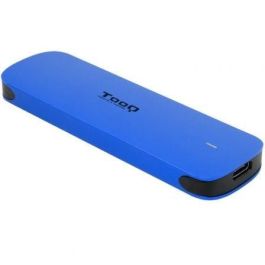 TooQ TQE-2201BL Caja Externa para SSD M.2 NVMe USB 3.1 Gen2 (10Gbps) USB-C Azul. Sin herramientas, aluminio, con cables.