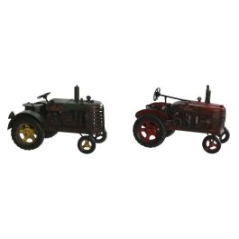 Vehiculo Decoracion Vintage DKD Home Decor Verde Rojo 10 x 11 x 17 cm (2 Unidades) Precio: 29.49999965. SKU: B1AM52HQ43