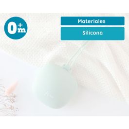 KioKids Guardachupetes Portachupetes de Silicona con Lazo, Higiénico y Seguro para Transportar 1 Chupete Bebé +0 Meses Sage