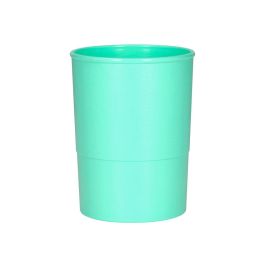 Cubilete Portalapices Q-Connect Verde Menta Pastel Opaco Plastico Diametro 75 mm Alto 100 mm