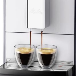 Melitta E950-103 Caffeo Solo Máquina de espresso automática, molinillo integrado, 15 bar, depósito 1.2L agua y 120g granos, Plata