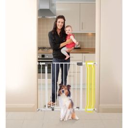 Barrera de seguridad y extensión 18 cm - DREAMBABY - LIBERTY - 1 barrera + 1 extensión - 93-99 cm - Blanco Barrera de seguridad y extensión 18 cm - DREAMBABY - LIBERTY - 1 barrera + 1 extensión - 93-99 cm - Blanco