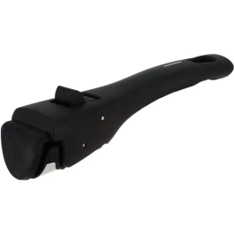 Menastyl 6020437 Batería de Cocina para Inducción de Aluminio Antiadherente, 5 Piezas, Mango Extraíble, Negro