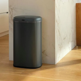 Kitchen Move Cubo de basura automático LOGAN 58 L Acero inoxidable gris mate