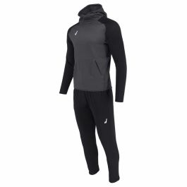 Chándal para Adultos Joluvi Hood Ran Negro Gris Hombre Precio: 38.1876. SKU: B19FHP5ZZF