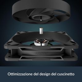 Arctic P12 Pro Reverse Ventilador 12cm Negro