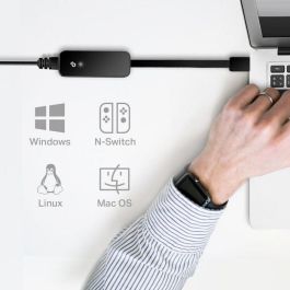 TP-Link UE306 Base para portátil y replicador de puertos Negro, Gigabit Ethernet, Conectar y usar (Plug and Play)