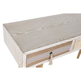 DKD Home Decor Consola Boho Blanco Natural 120 x 35 x 80 cm