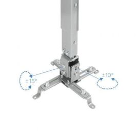 TooQ PJ2012T-S Soporte de Techo para Proyector Inclinable y Nivelable hasta 20kg Plata