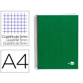 Cuaderno Espiral Liderpapel A4 Micro Papercoat Tapa Forrada 140H 75 gr Cuadro5 mm 5 Bandas 4 Taladros Verde Precio: 7.88999981. SKU: B1KEFPZASK