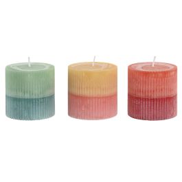 DKD Home Decor Vela Decorativa Shabby Chic Bicolor de Cera, 7x7x7 cm, 220 gr, Pack de 12 Unidades Surtidas Precio: 28.88999993. SKU: B15QTKDYTA