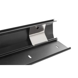 Vivolink Cubierta de Cable de Aluminio Negra 110x6x2cm para Gestión y Protección de Cables con Tapa Abatible