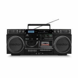 Medion MED4061275229943 Radio Ghetto Blaster FM DAB+ Vintage - CD/Casete/USB/MP3 - 2 x 10 W RMS - Negro