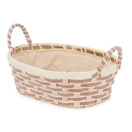 Cesta ovalada Kinvara con asas trenzadas, 27x12x21 cm, natural (24 Unidades) Cesta ovalada Kinvara con asas trenzadas, 27x12x21 cm, natural (24 Unidades)