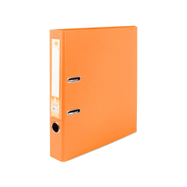 Liderpapel Archivador de palanca A4 Documenta forrado PVC con rado lomo 52mm naranja compresor metálico