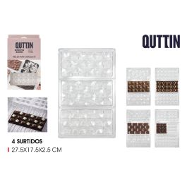 Quttin Molde Para Chocolate Surtido 17.5 cm Ancho x 2.5 cm Alto x 27.5 cm Largo (12 Unidades) Precio: 31.50000018. SKU: B1DKC865RV
