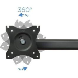 TooQ Soporte de Mesa para 3 Monitores DB1327TN-B | Giratorio, Inclinable | Pantallas 13'-27' | Hasta 8kg por Brazo