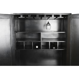 DKD Home Decor Bone 23 Mueble Bar Bicolor Negro 80 x 40 x 153 cm