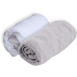 DOMIVA Lote 1 Alese + 1 Sábana ajustable - 60 X 120 Cm - Perla DOMIVA Lote 1 Alese + 1 Sábana ajustable - 60 X 120 Cm - Perla