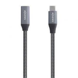 AISENS - CABLE USB 3.2 GEN2x2 ALUMINIO 20GBPS 8K@30HZ 5A 100W, TIPO USB-C/M-USB-C/H, GRIS, 2.0M AISENS - CABLE USB 3.2 GEN2x2 ALUMINIO 20GBPS 8K@30HZ 5A 100W, TIPO USB-C/M-USB-C/H, GRIS, 2.0M