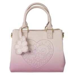 Loungefly Bolso Cute Stitch Disney Piel Vegana Correa Ajustable y Detalles en Relieve para Fanáticos