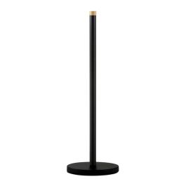 Andrea House Portarrollos de baño ba72125, metal negro, hasta 5 rollos, Ø15x46.5cm