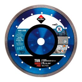 Rubi Disco diamantado TVA Ø125mm Superpro r31933 para granito, clínker, refractarios, pizarra y gres - Mayor velocidad de corte