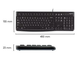 Teclado Logitech 920-002482 Negro Qwerty Español AZERTY