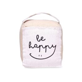Tope Puerta Cubo Be Happy Giftdecor 16x19x14.5 cm Blanco Tela (6 Unidades) Tope Puerta Cubo Be Happy Giftdecor 16x19x14.5 cm Blanco Tela (6 Unidades)