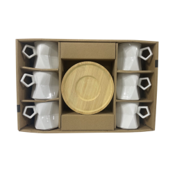 DKD Home Decor Tazas de Café Básicas de Porcelana Blanca, Set de 6 (180ml) 7.5 x 8 x 11 cm Precio: 21.58999975. SKU: B1C2J2ZE54