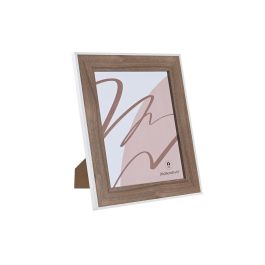 Marco de Fotos DKD Home Decor Cristal Blanco Madera MDF (27,5 x 1,5 x 32,5 cm)