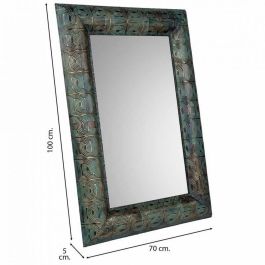 Espejo de pared Alexandra House Living Plata Vidrio Hierro 5 x 100 x 70 cm