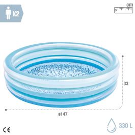 Piscina Hinchable para Niños Intex 147 x 33 x 147 cm (6 Unidades)