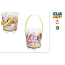 Color Baby Cubo de Playa Castillo Dragones Diámetro 18 cm para +3 años Color Baby Cubo de Playa Castillo Dragones Diámetro 18 cm para +3 años